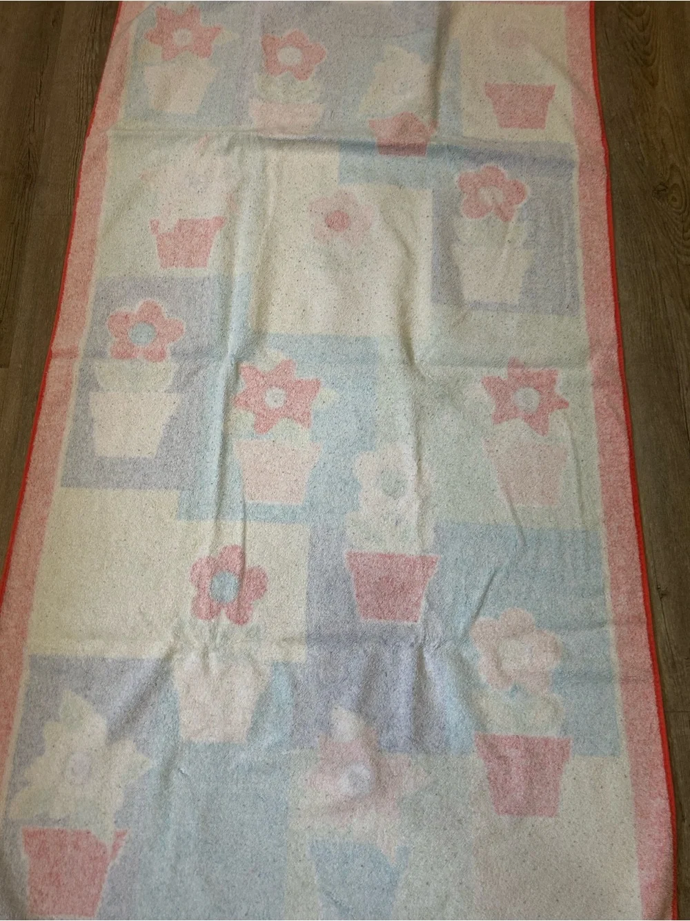 VTG Terrisol Floral Multicolor Large Beach Towel 100% Cotton
